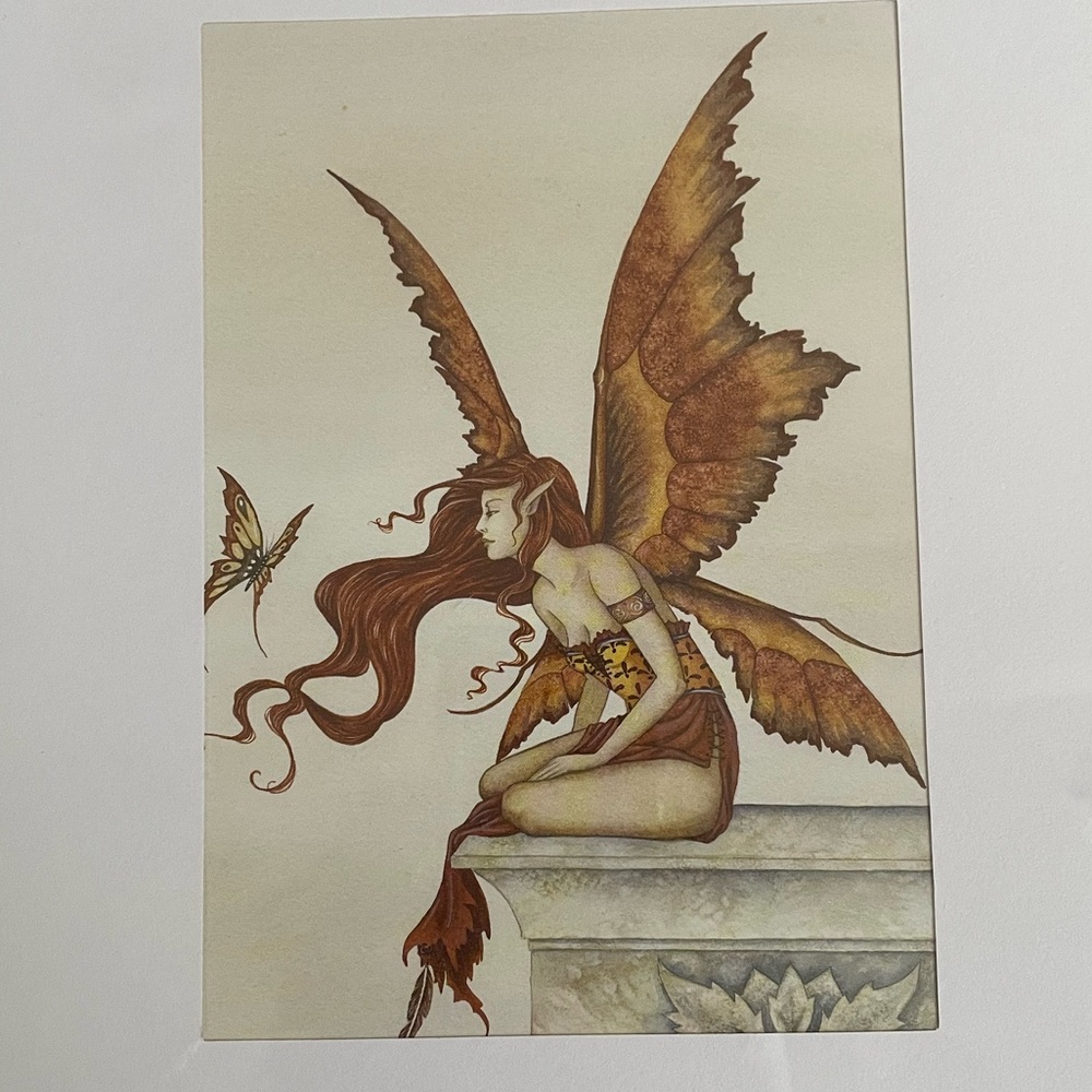“Wings like Sunsets” fairy print by Amy Brown.